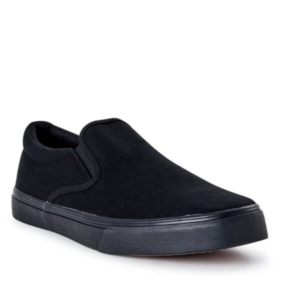No Boundaries Clinton Slip On Canvas Shoes, Men's Size 11M, Black - Picture 1 of 5